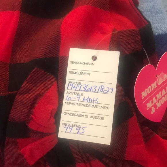 CHILDREN’S PLACE | Red & Black Flannel Dress NWT - Picture 4 of 4